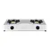 Stainless steel two burner gas stove